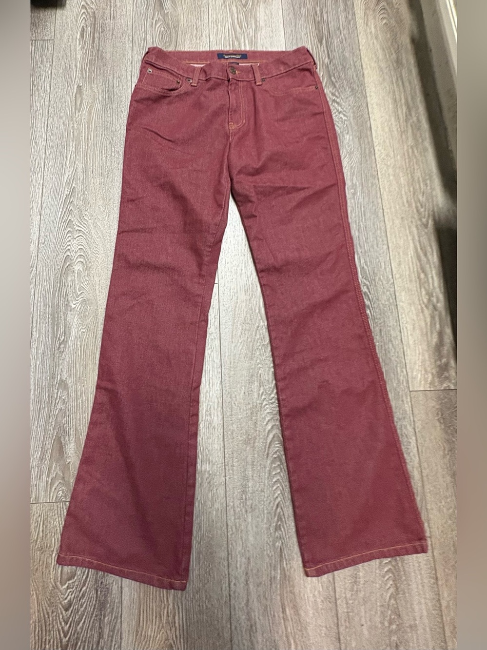 Abercrombie and Fitch Vintage-Inspired Burgundy Women’s Jeans